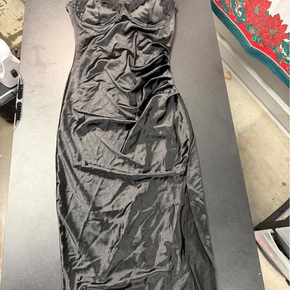 Women's Black and Grey Dress